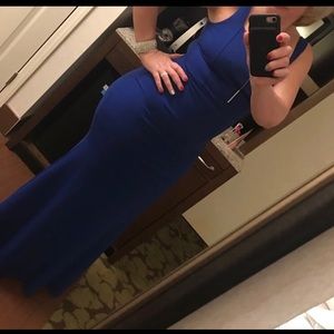 Royal blue dress